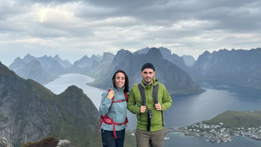 Foto en la cima del Reinebringen - Lofoten