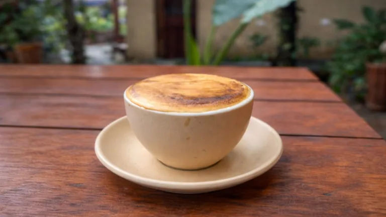 Foto de una taza de café huevo en Hanoi