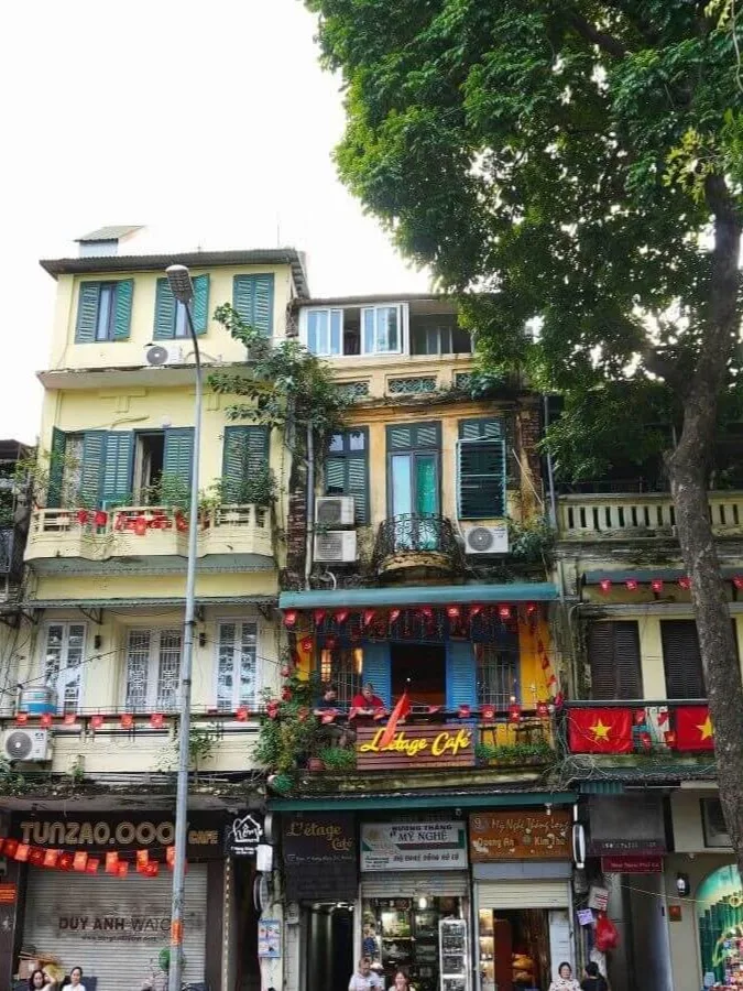 Foto de los edificios del centro de Hanoi