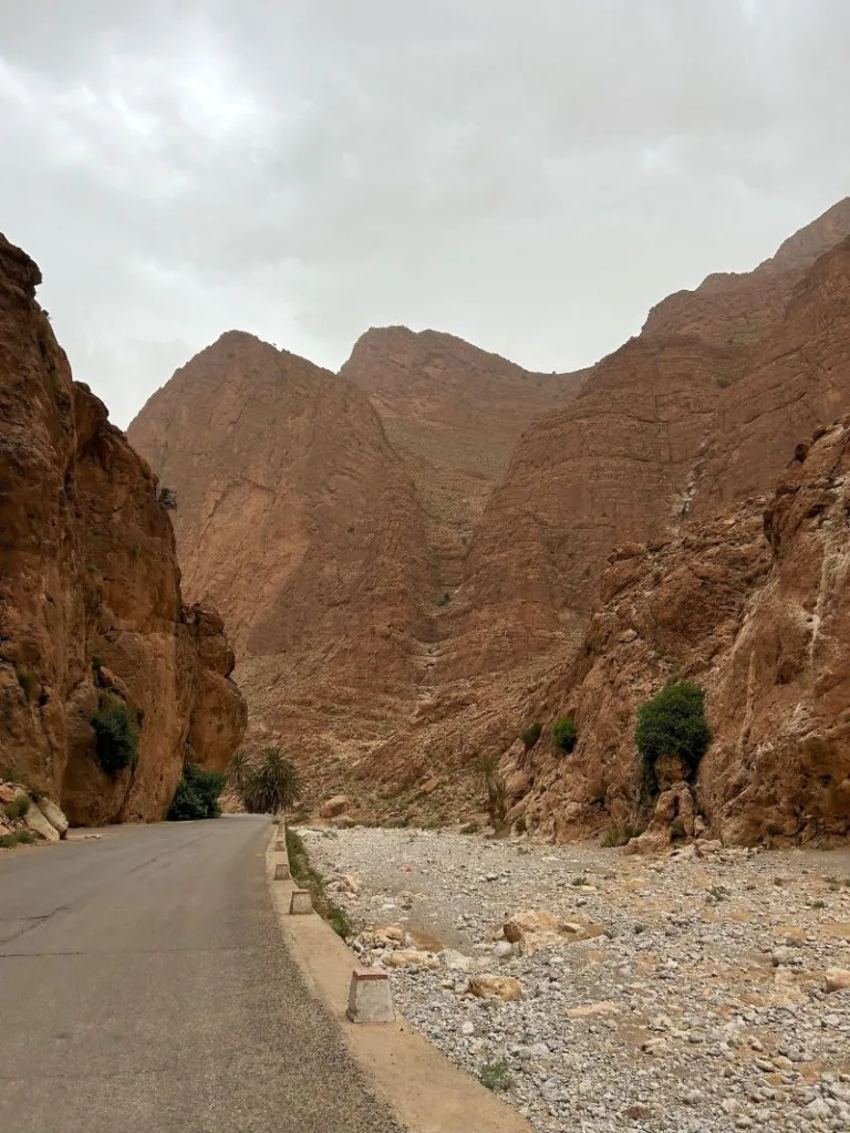 Foto de la impresionante garganta del torda en Marruecos
