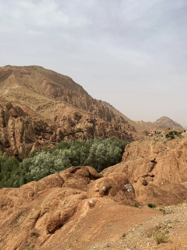 Foto de las rocas llamadas Monkey fingers en el Valle de Dades